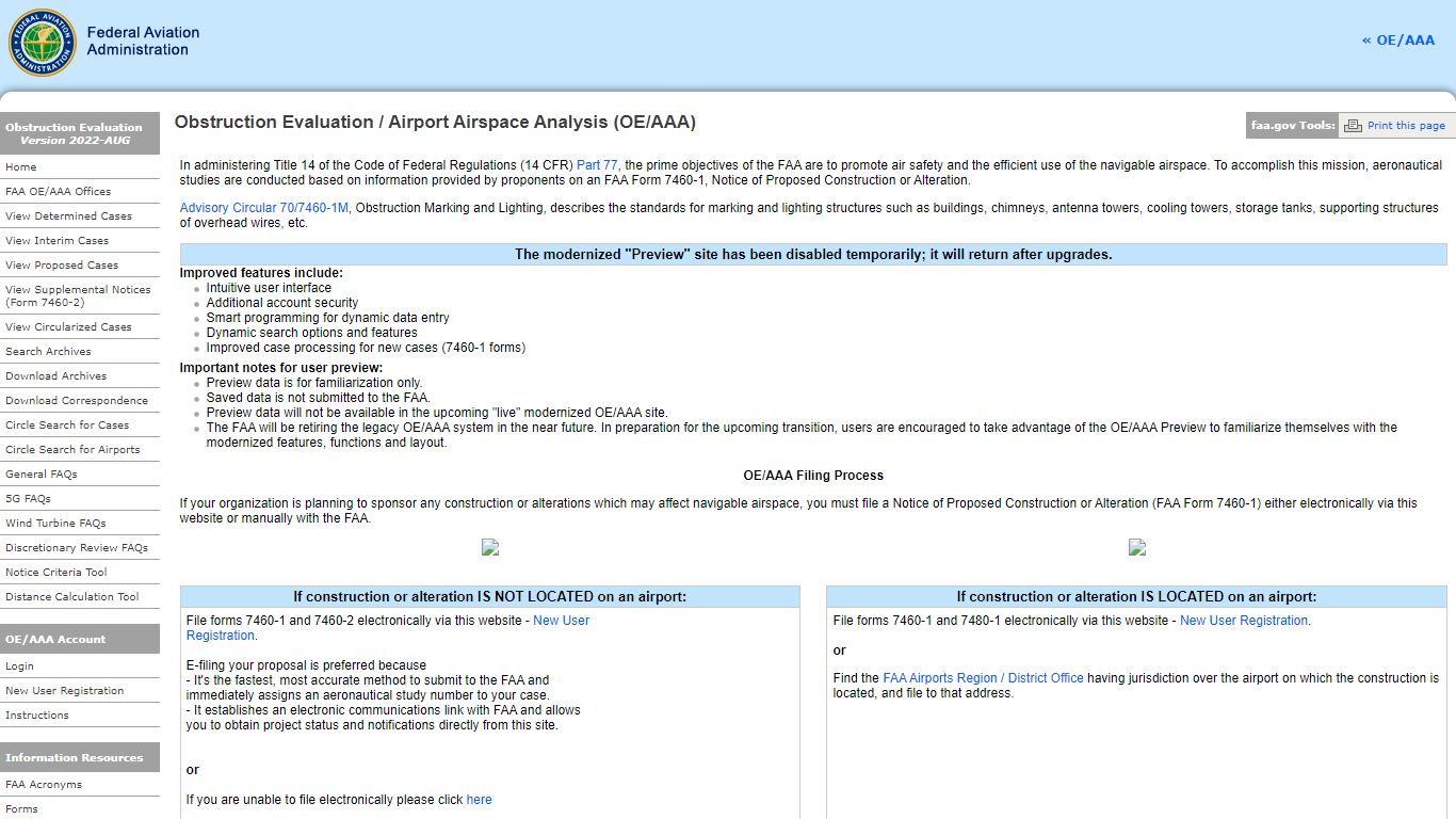 Circle Search for Cases - Federal Aviation Administration